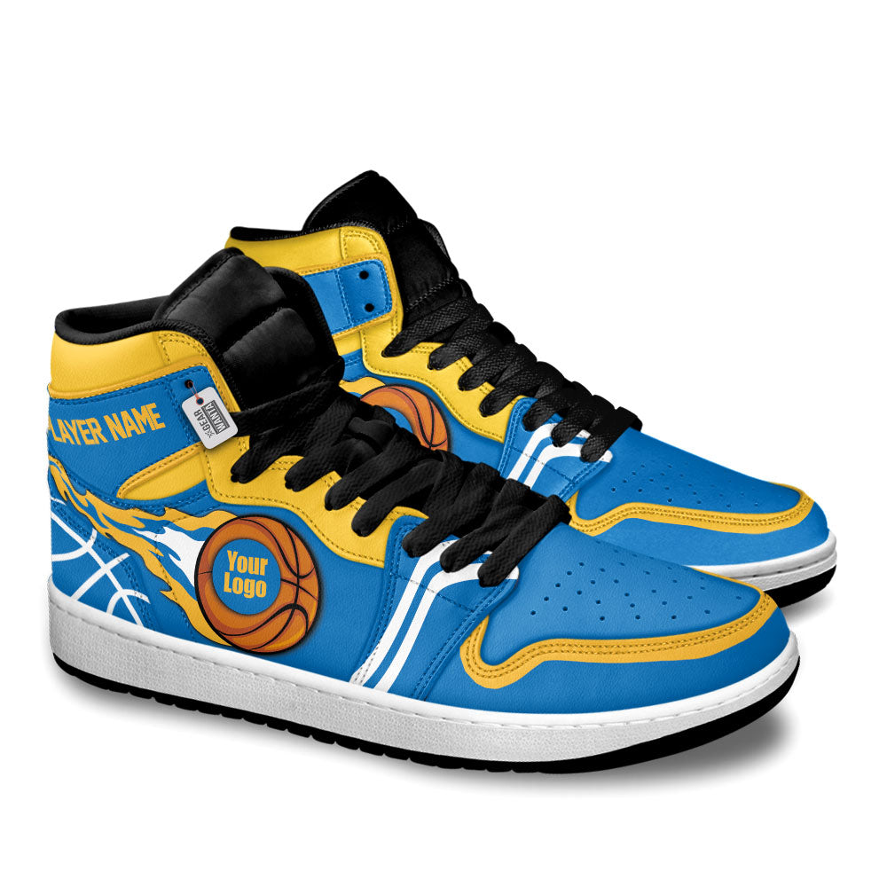 Golden State Basketball J1s Sneakers Personalized Your Teamcuztomshoes.com