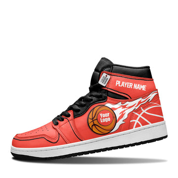 Houston Basketball Leather Shoes Custom Your Team - Cuztomshoes.com