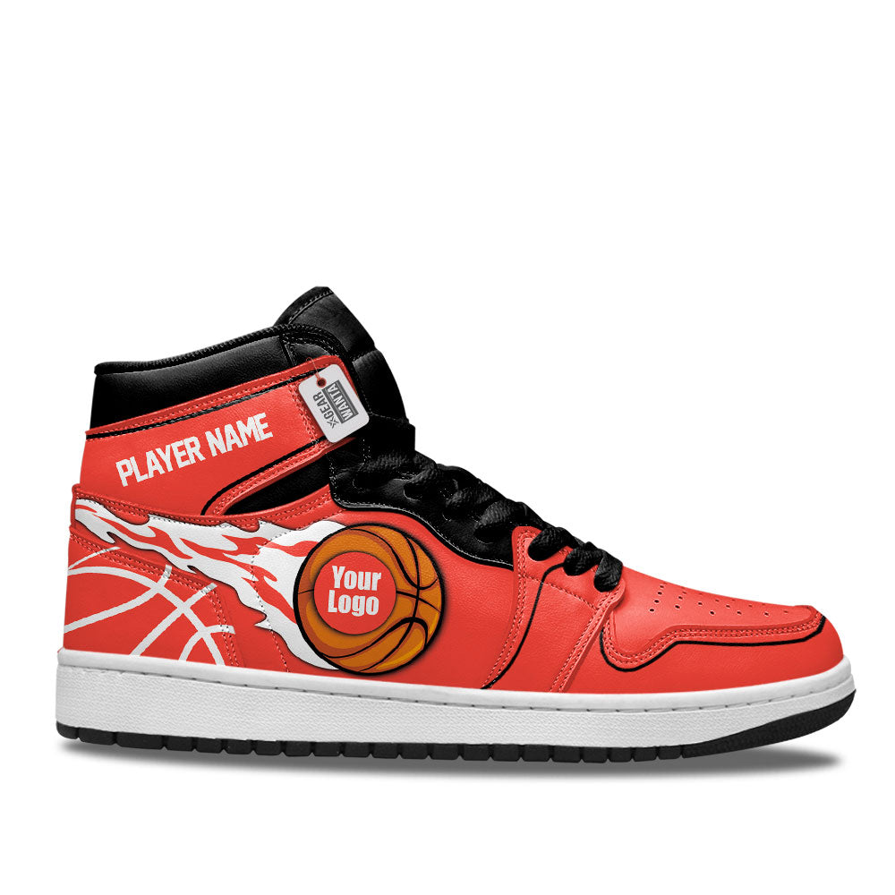 Houston Basketball J1s Sneakers Personalized Your Team-Cuztomshoes