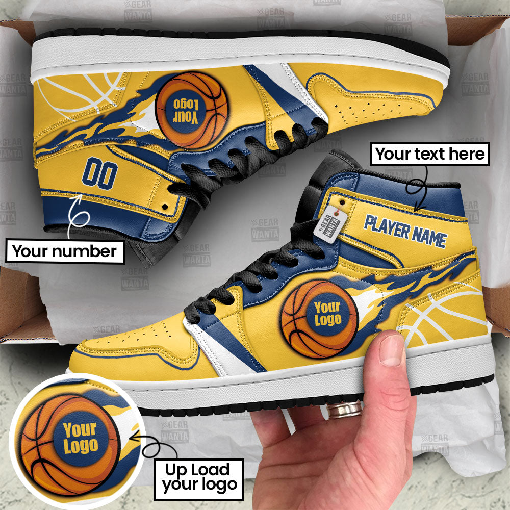 Indiana Basketball J1s Sneakers Personalized Your Team-Cuztomshoes