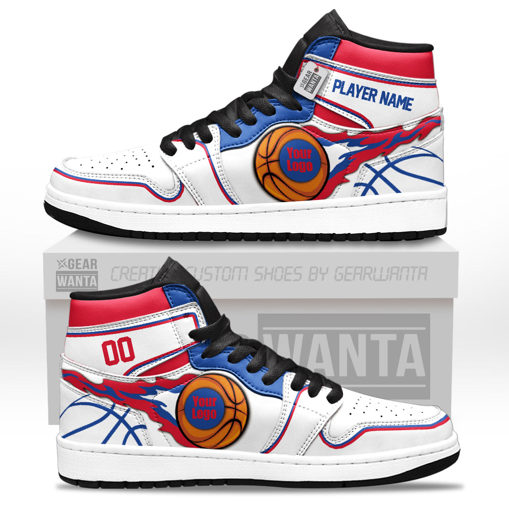 Los Angeles Basketball J1s Sneakers Personalized Your Teamcuztomshoes.com