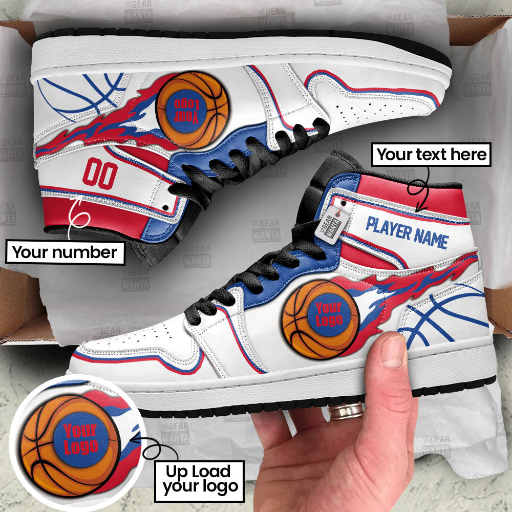 Los Angeles Basketball J1s Sneakers Personalized Your Team-Cuztomshoes