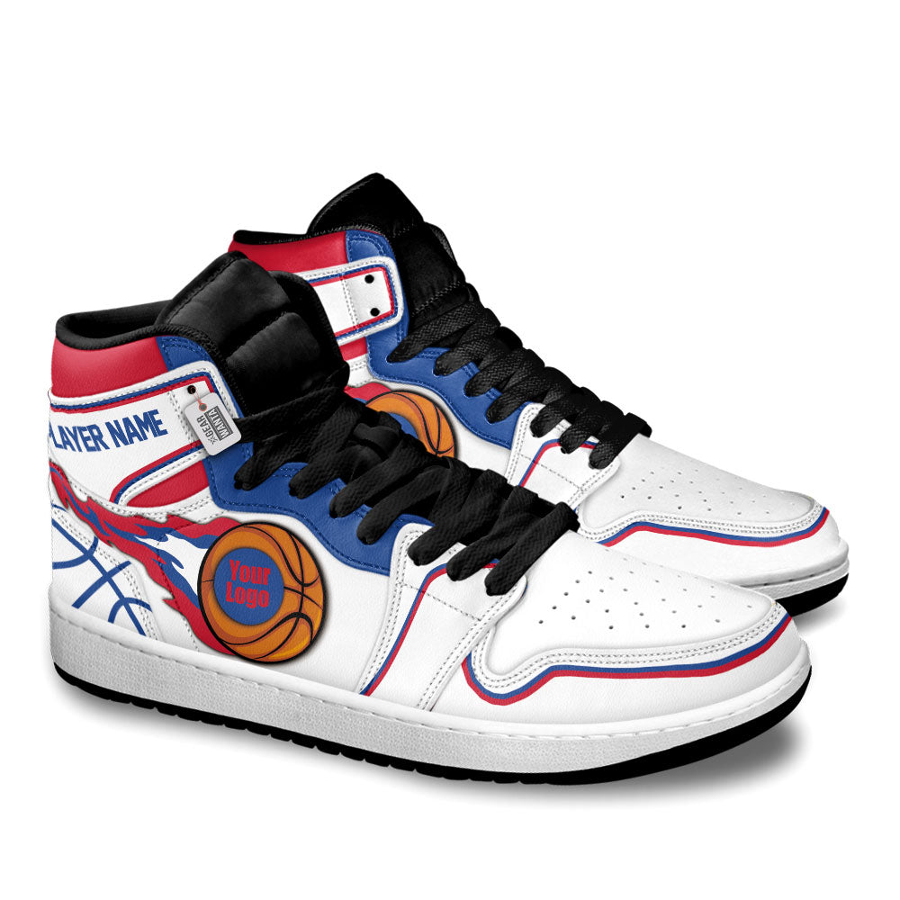 Los Angeles Basketball J1s Sneakers Personalized Your Teamcuztomshoes.com