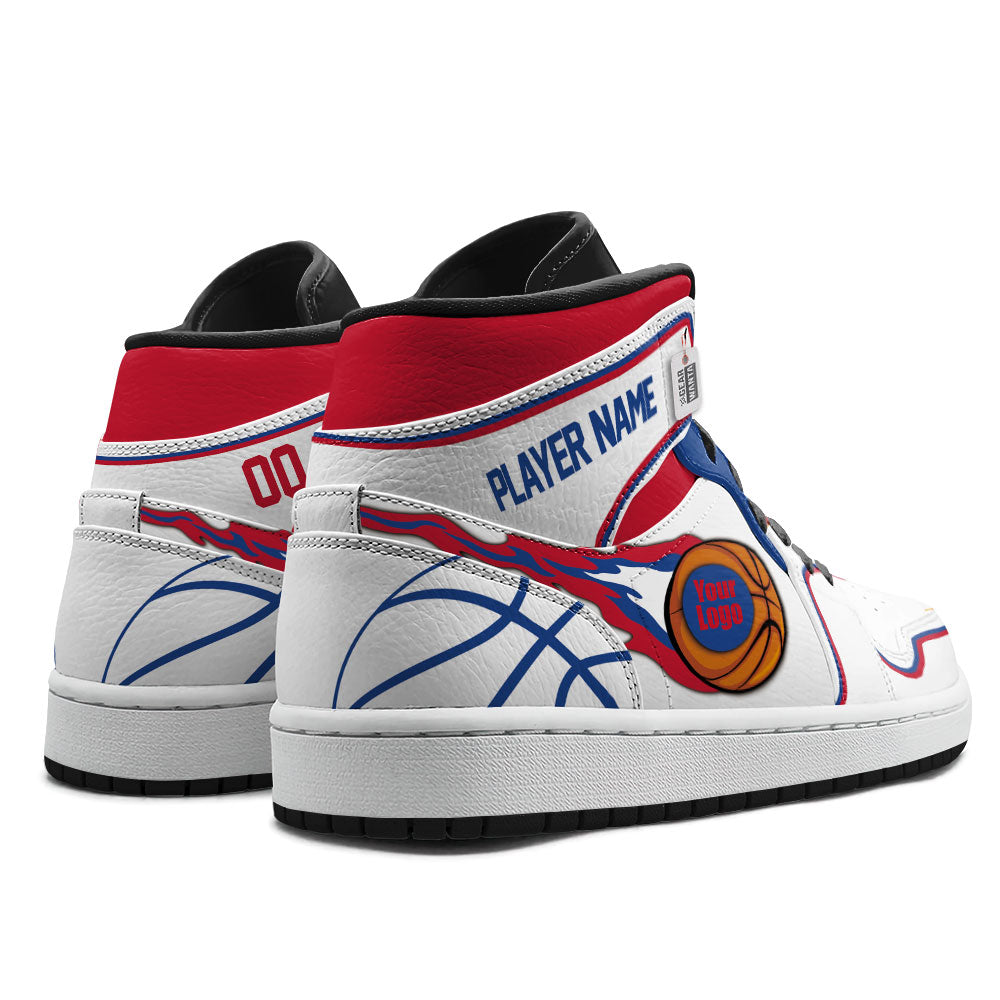 Los Angeles Basketball J1s Sneakers Personalized Your Teamcuztomshoes.com