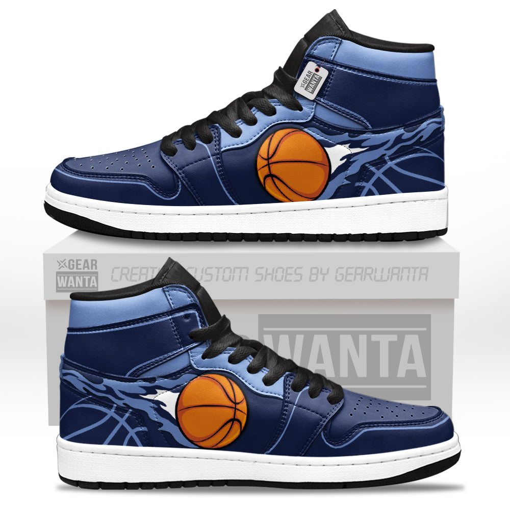 Memphis Basketball J1s Sneakers Personalized Your Team-Cuztomshoes