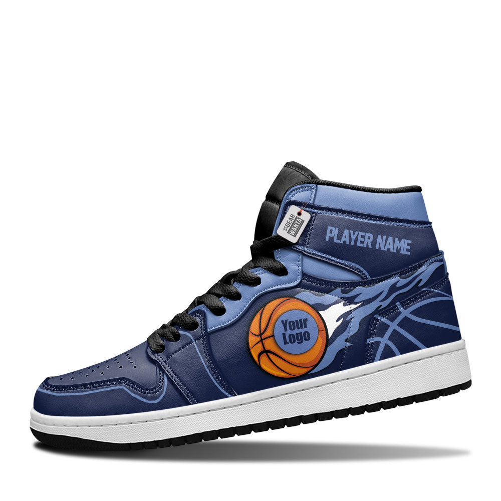 Memphis Basketball J1s Sneakers Personalized Your Teamcuztomshoes.com