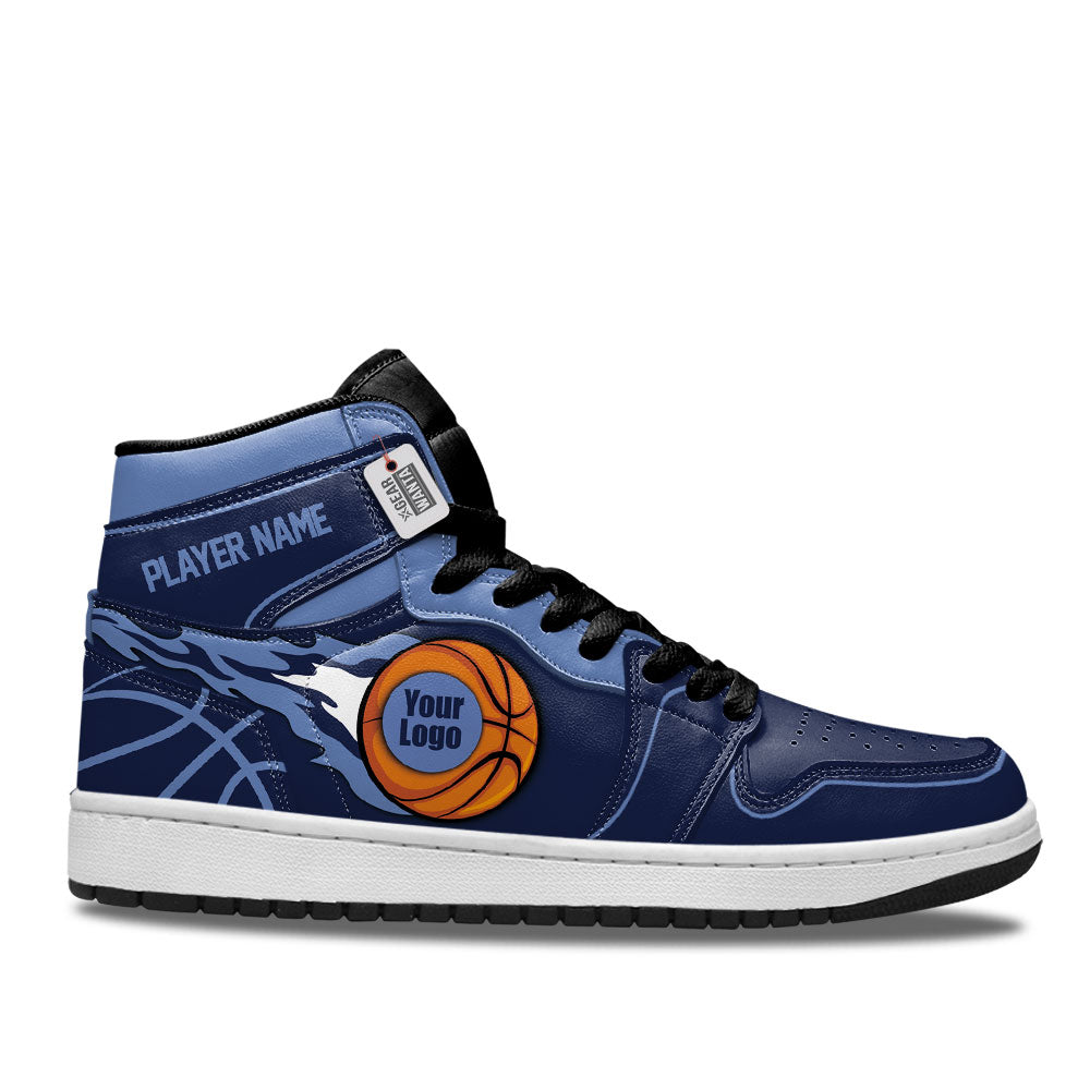 Memphis Basketball J1s Sneakers Personalized Your Team-Cuztomshoes