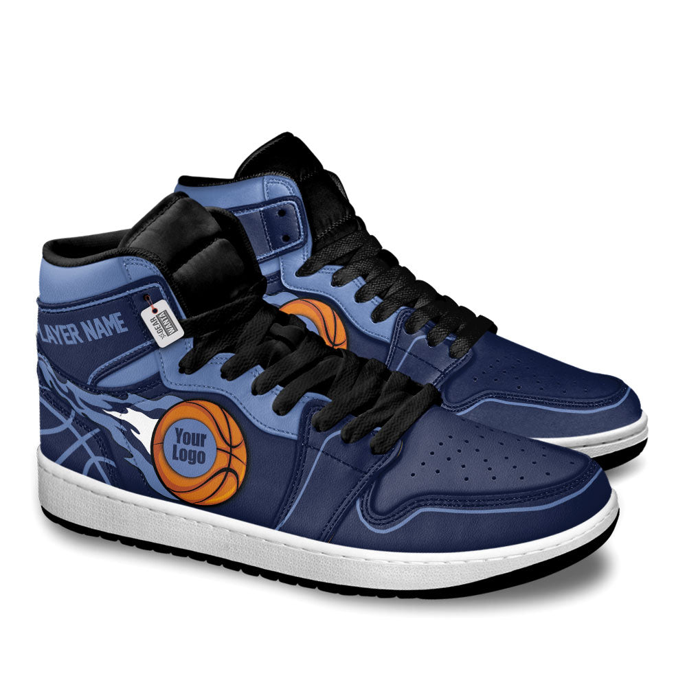 Memphis Basketball J1s Sneakers Personalized Your Teamcuztomshoes.com