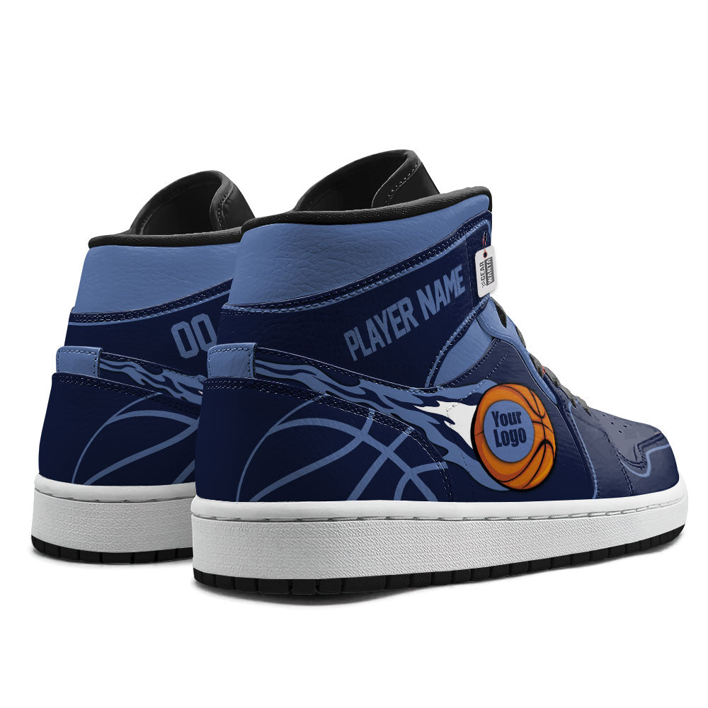 Memphis Basketball J1s Sneakers Personalized Your Teamcuztomshoes.com