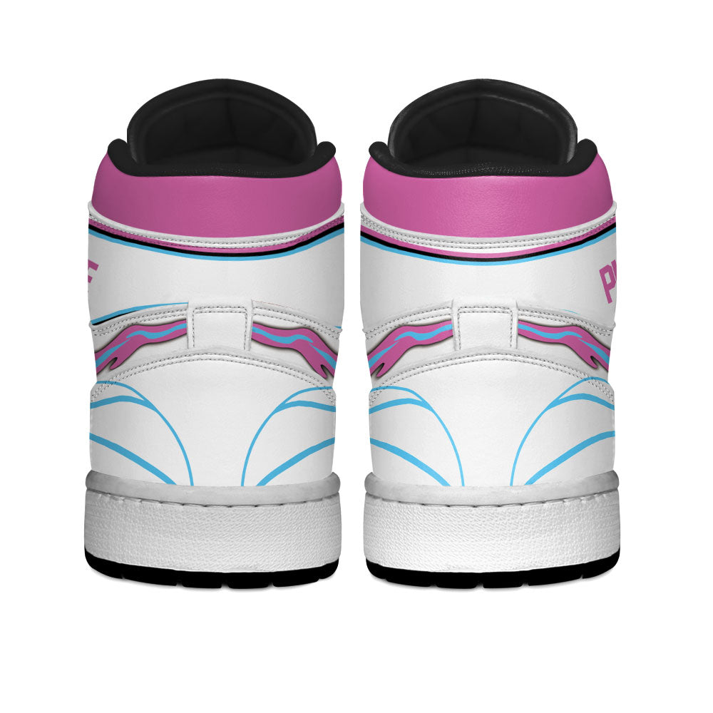 Miami Basketball J1s Sneakers Personalized Your Teamcuztomshoes.com