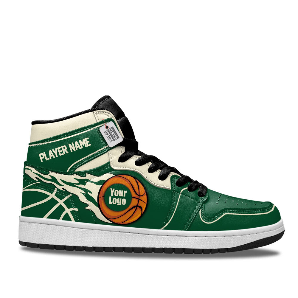 Milwaukee Basketball J1s Sneakers Personalized Your Team-Cuztomshoes