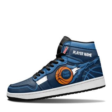 Minnesota Basketball Leather Shoes Custom Your Team - Cuztomshoes.com