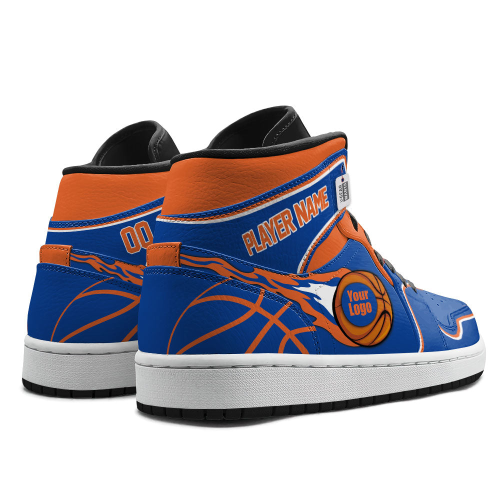 New York Basketball J1s Sneakers Personalized Your Teamcuztomshoes.com