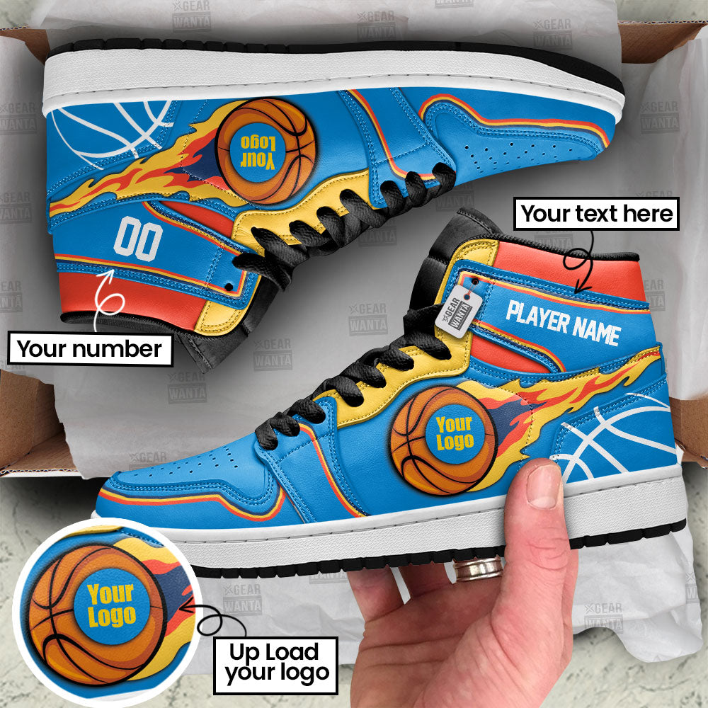 Oklahoma Basketball J1s Sneakers Personalized Your Team-Cuztomshoes