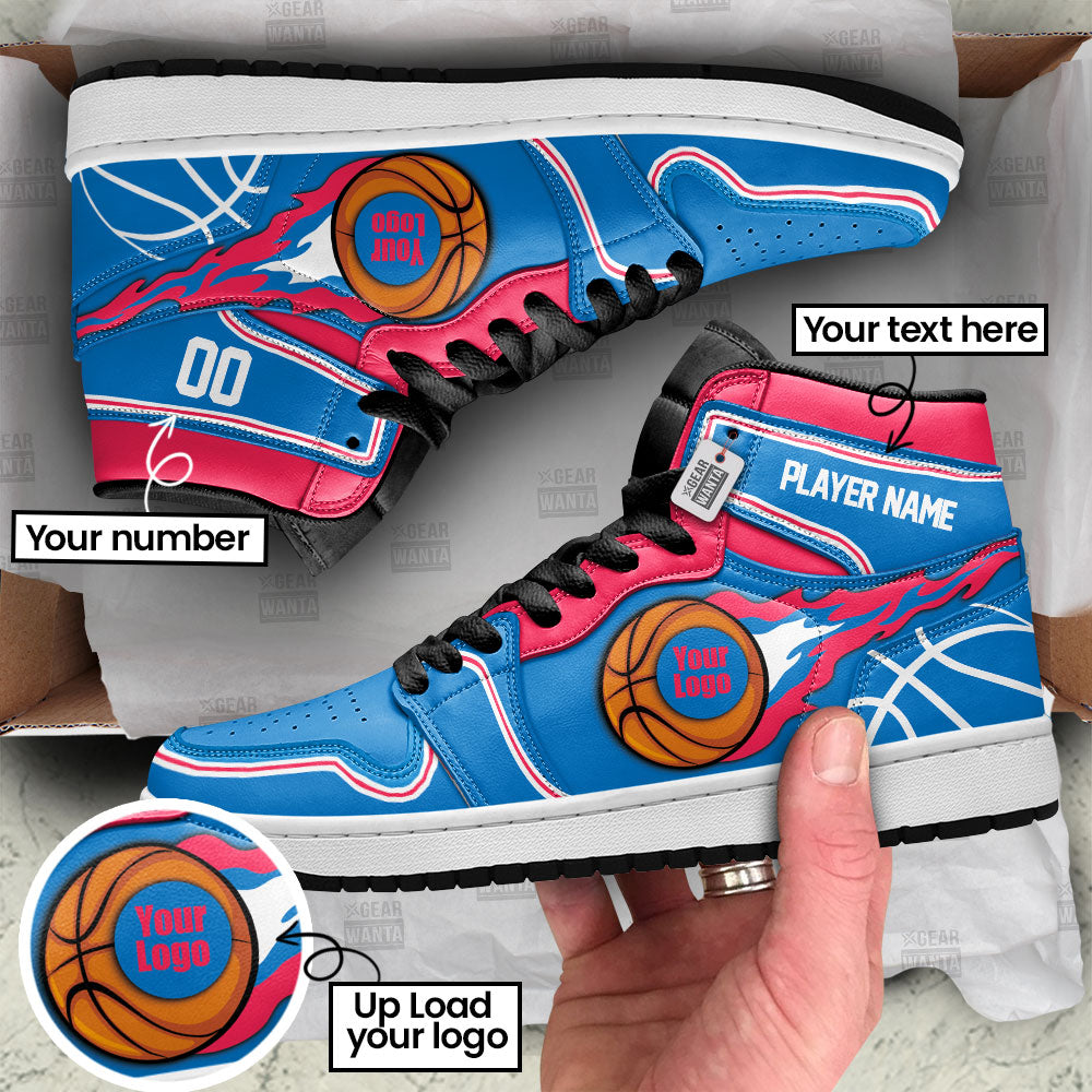 Philadelphia Basketball J1s Sneakers Personalized Your Team-Cuztomshoes