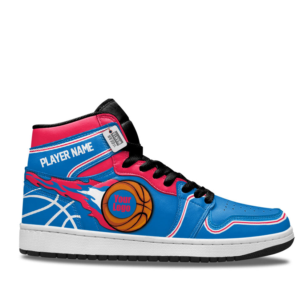 Philadelphia Basketball J1s Sneakers Personalized Your Team-Cuztomshoes