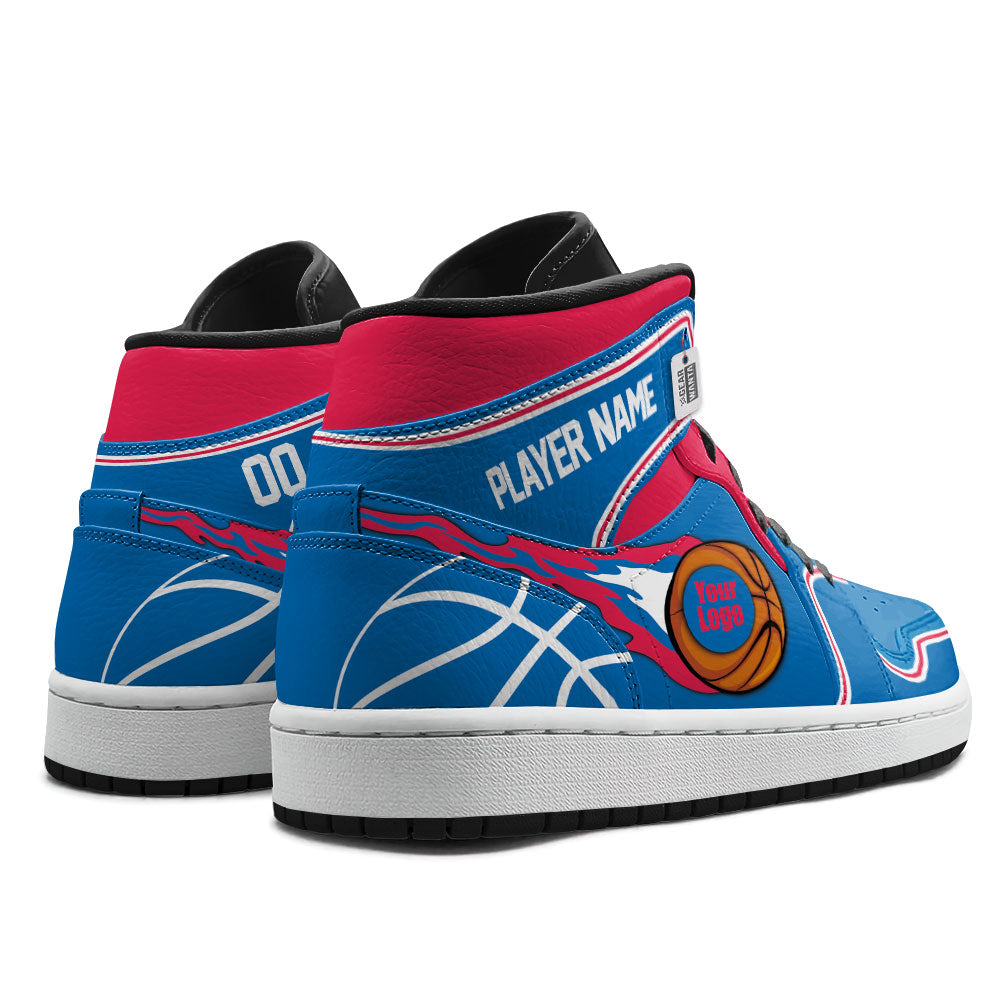 Philadelphia Basketball J1s Sneakers Personalized Your Teamcuztomshoes.com