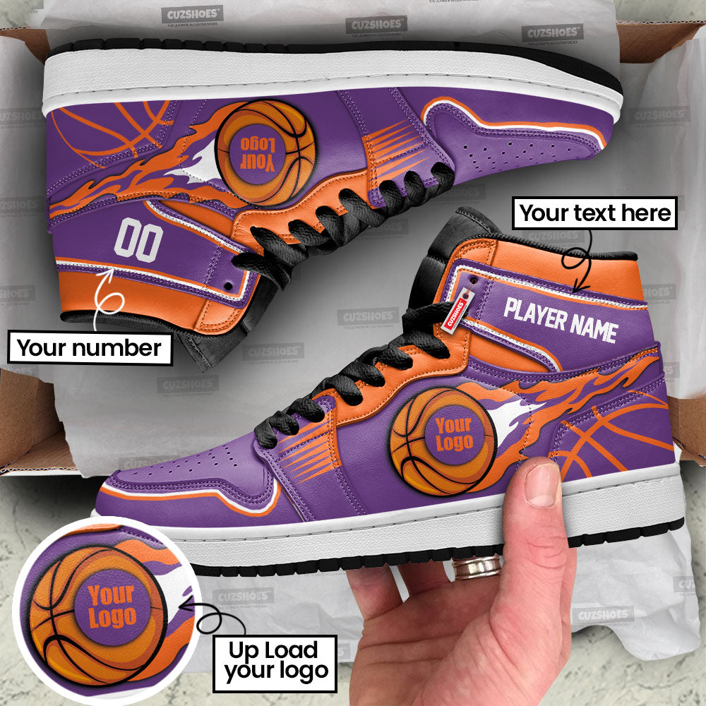Phoenix Basketball J1s Sneakers Personalized Your Team-Cuztomshoes