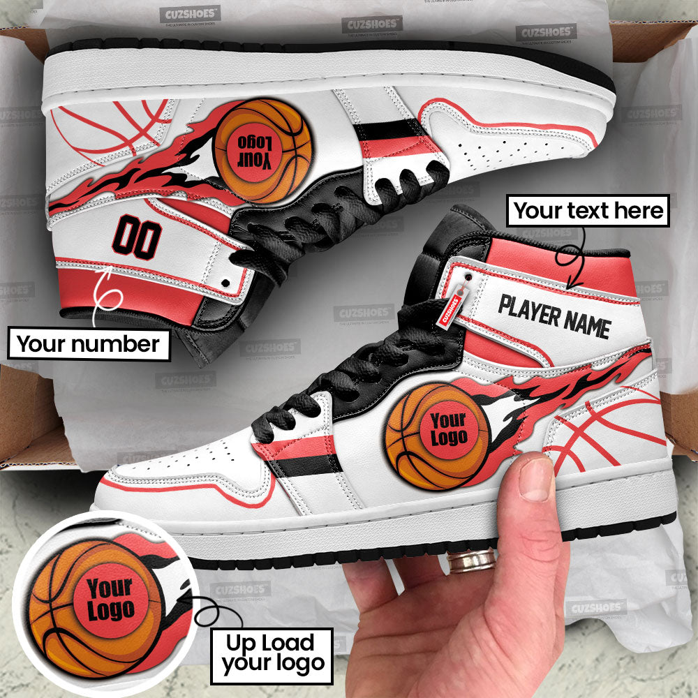 Portland Basketball J1s Sneakers Personalized Your Team-Cuztomshoes