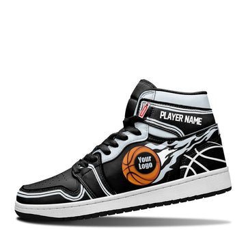 San Antonio Basketball Leather Shoes Custom Your Team - Cuztomshoes.com