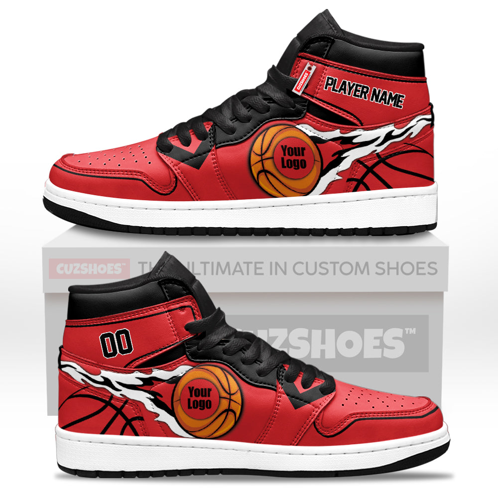 Toronto Basketball J1s Sneakers Personalized Your Teamcuztomshoes.com