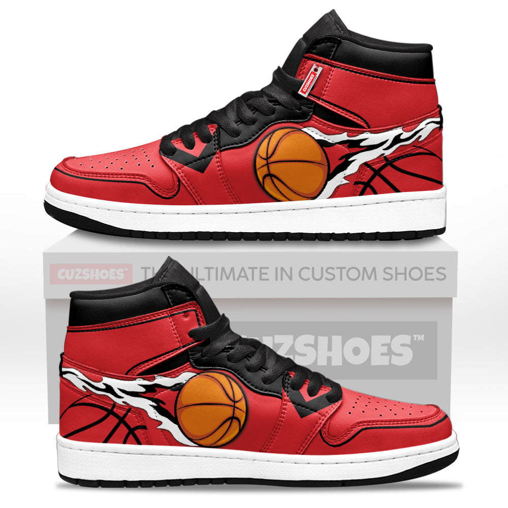Toronto Basketball J1s Sneakers Personalized Your Team-Cuztomshoes