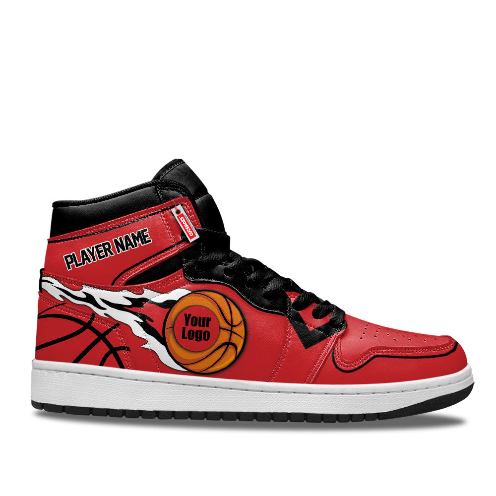 Toronto Basketball J1s Sneakers Personalized Your Team-Cuztomshoes