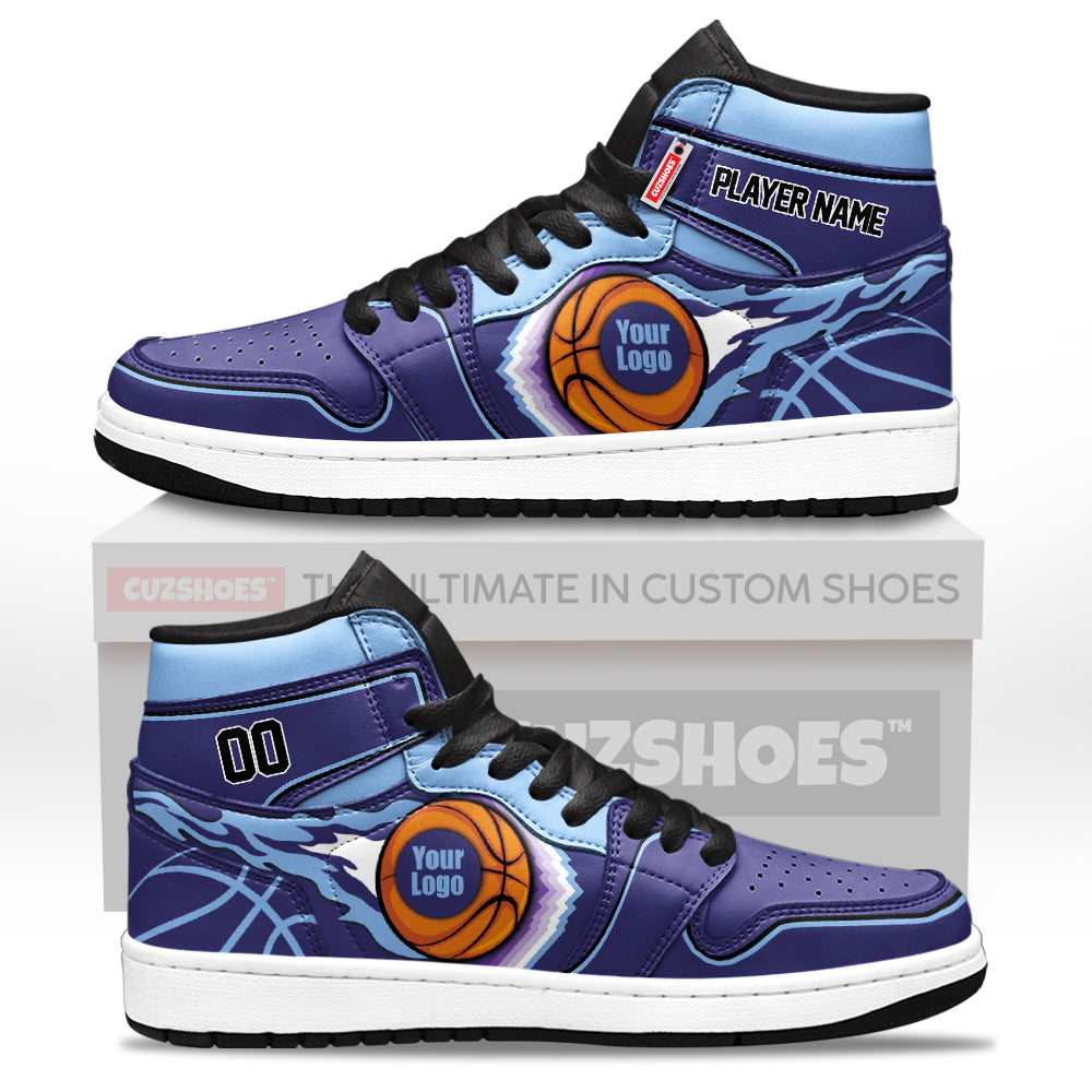 Utah Basketball J1s Sneakers Personalized Your Teamcuztomshoes.com
