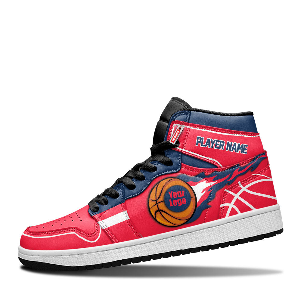 Washington Basketball J1s Sneakers Personalized Your Teamcuztomshoes.com