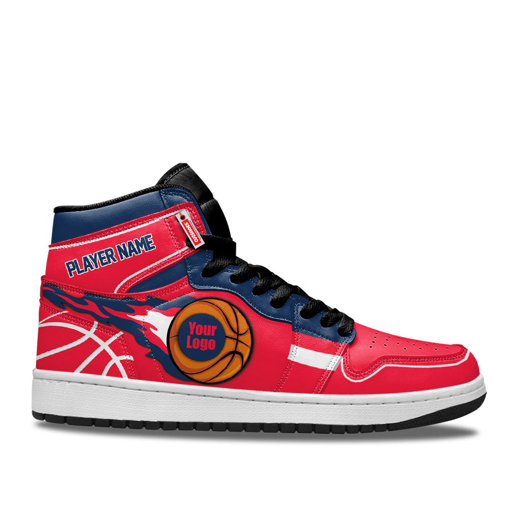 Washington Basketball J1s Sneakers Personalized Your Team-Cuztomshoes