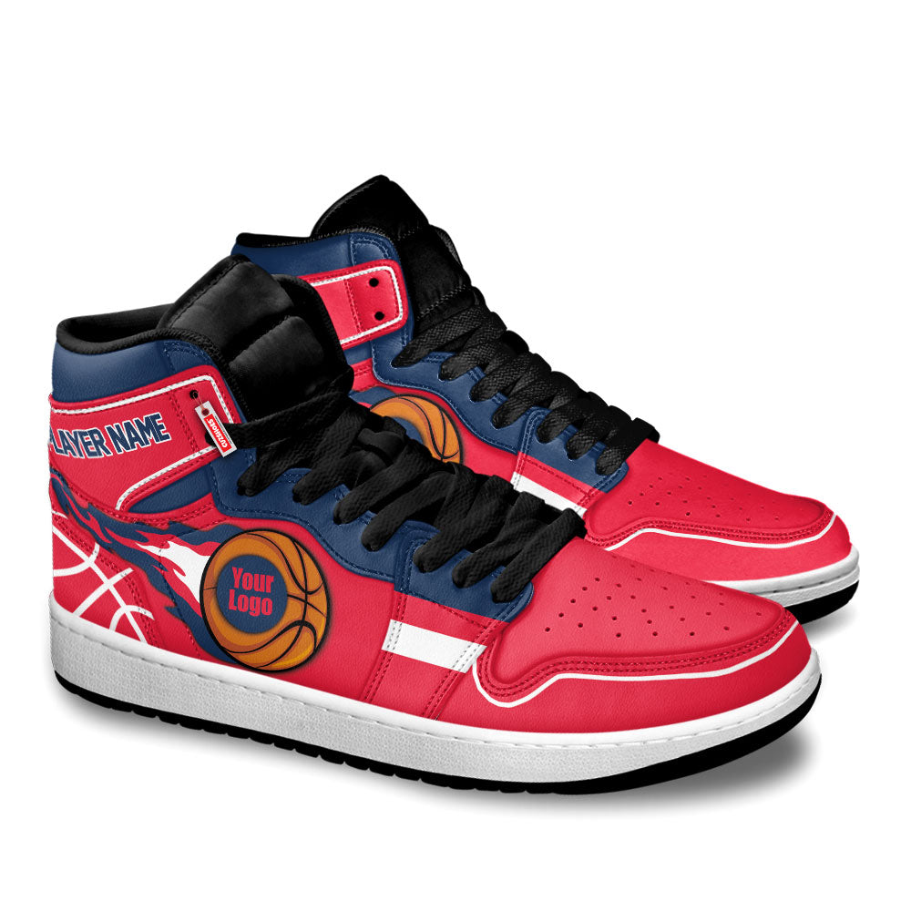 Washington Basketball J1s Sneakers Personalized Your Teamcuztomshoes.com