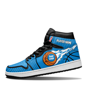 Orlando Basketball Leather Shoes Custom Your Team - Cuztomshoes.com