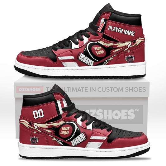 Arizona Hockey J1s Sneakers Personalized Your Teamcuztomshoes.com
