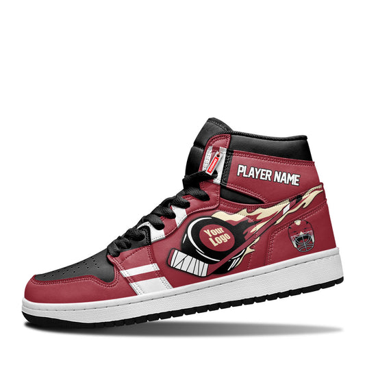 Arizona Hockey J1s Sneakers Personalized Your Teamcuztomshoes.com