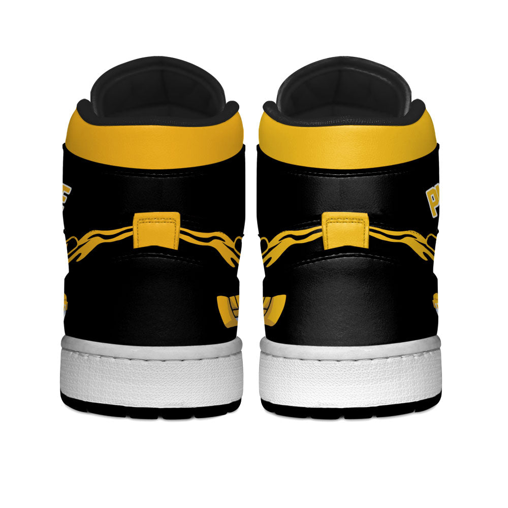 Boston Hockey J1s Sneakers Personalized Your Teamcuztomshoes.com