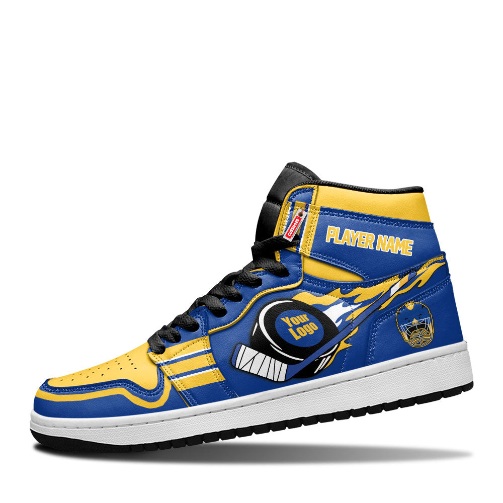 Buffalo Hockey J1s Sneakers Personalized Your Teamcuztomshoes.com