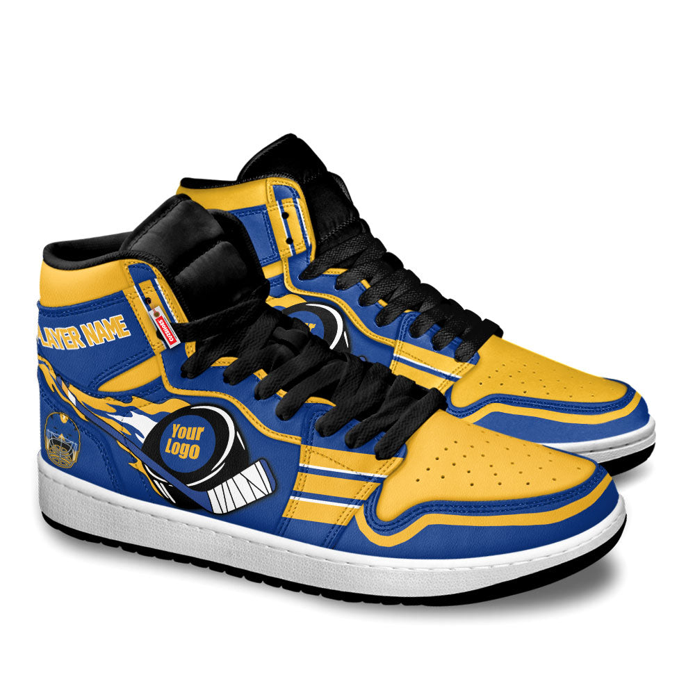 Buffalo Hockey J1s Sneakers Personalized Your Teamcuztomshoes.com