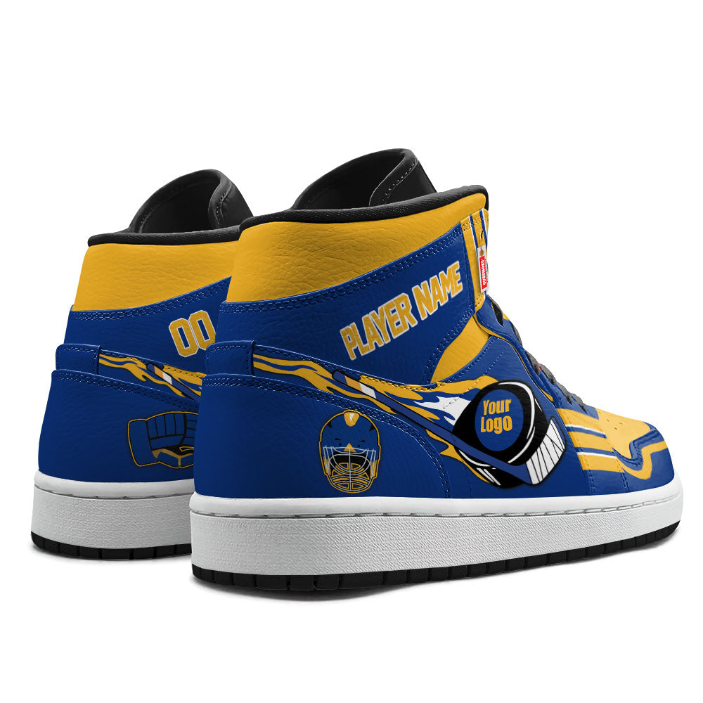 Buffalo Hockey J1s Sneakers Personalized Your Teamcuztomshoes.com