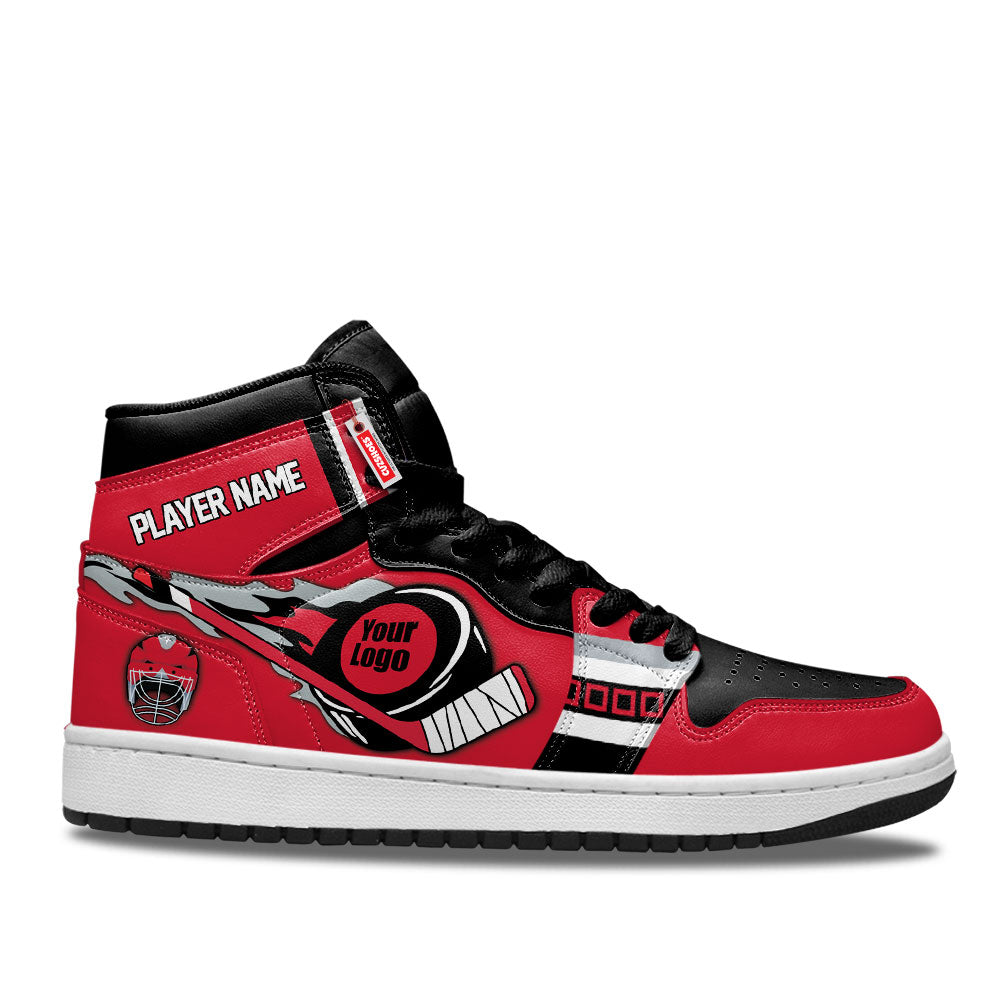 Carolina Hockey J1s Sneakers Personalized Your Team-Cuztomshoes