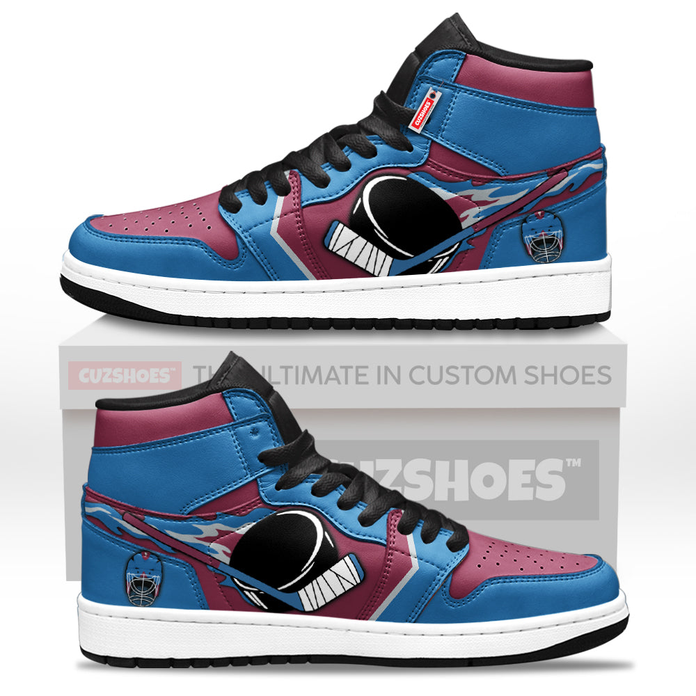 Colorado Hockey J1s Sneakers Personalized Your Team-Cuztomshoes