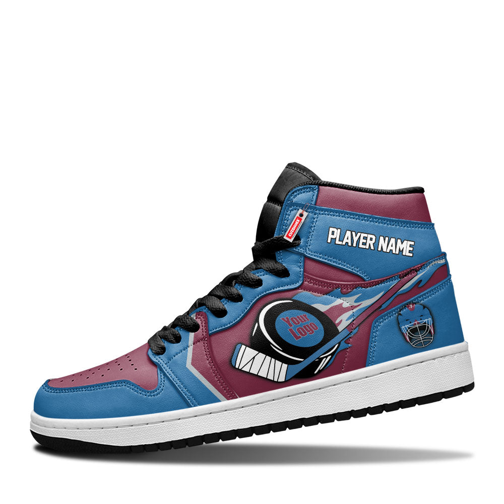 Colorado Hockey J1s Sneakers Personalized Your Teamcuztomshoes.com