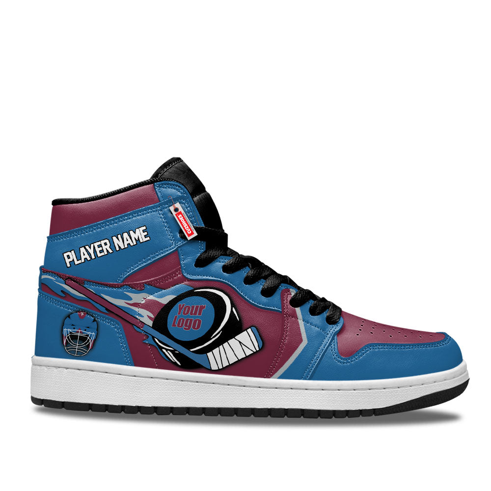 Colorado Hockey J1s Sneakers Personalized Your Team-Cuztomshoes