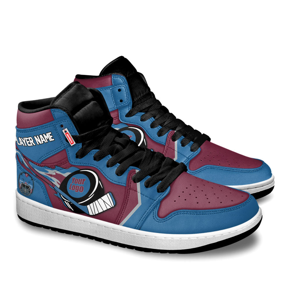 Colorado Hockey J1s Sneakers Personalized Your Teamcuztomshoes.com