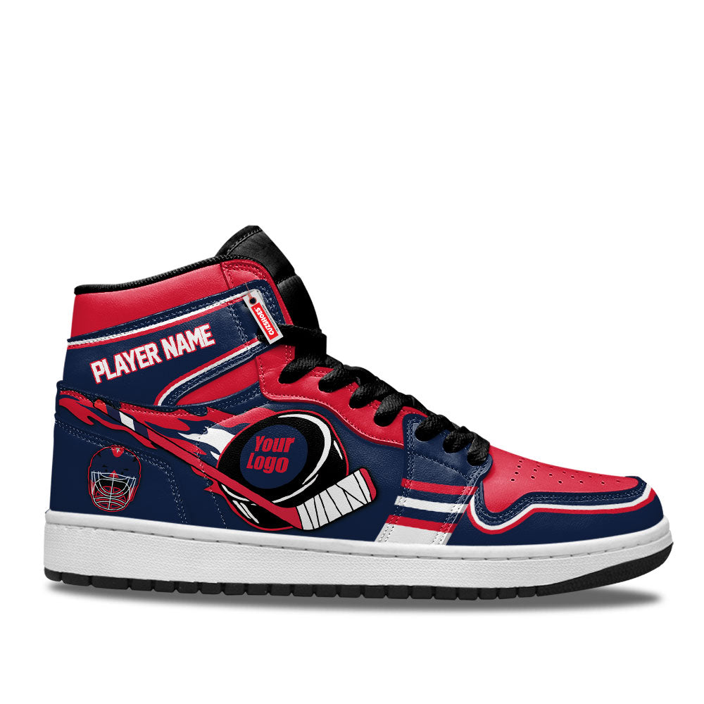 Columbus Hockey J1s Sneakers Personalized Your Team-Cuztomshoes