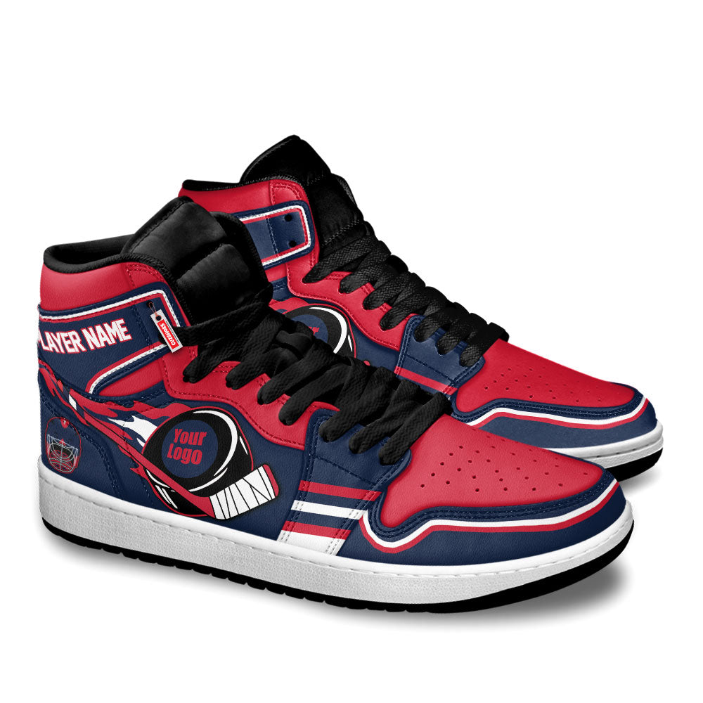 Columbus Hockey J1s Sneakers Personalized Your Teamcuztomshoes.com