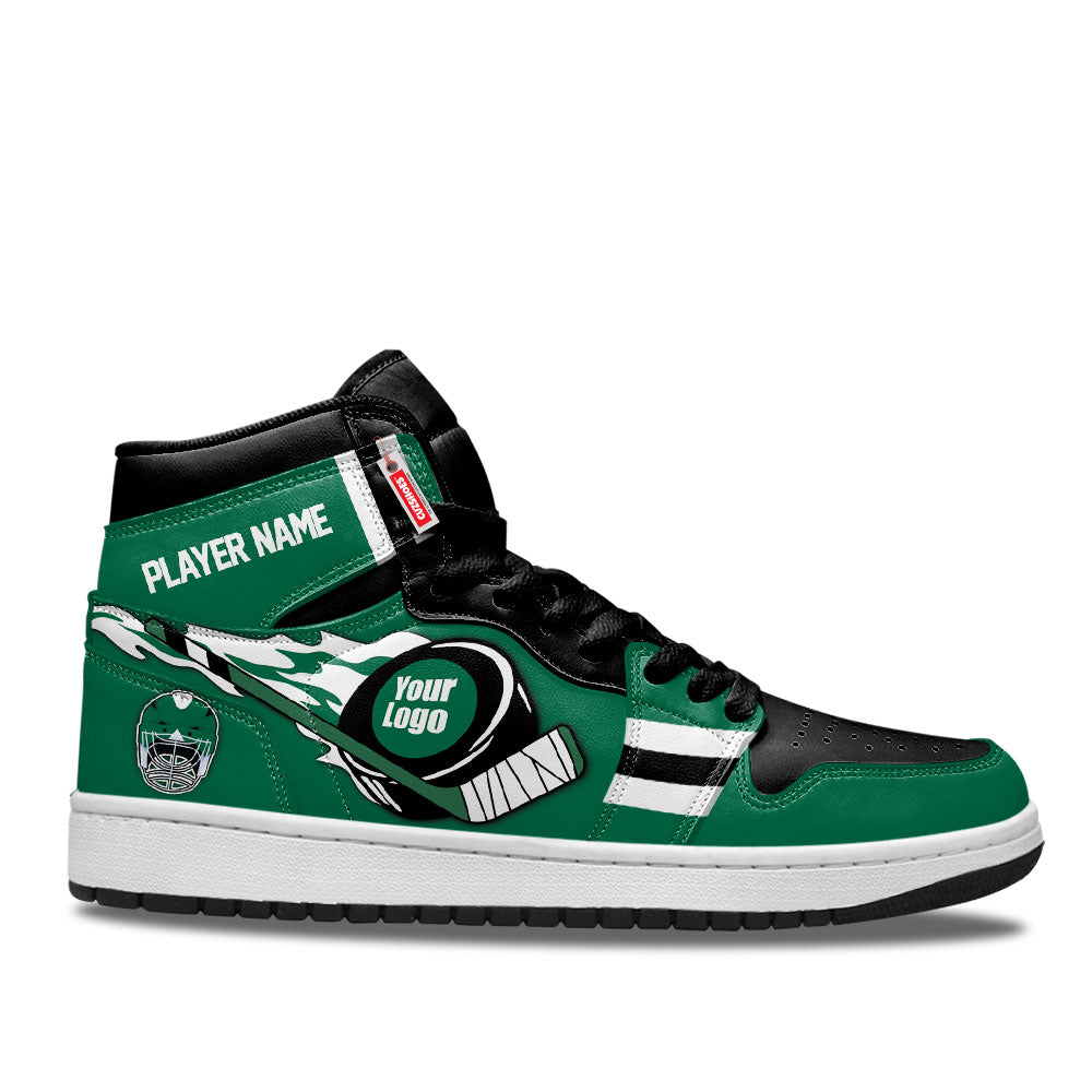 Dallas Hockey J1s Sneakers Personalized Your Team-Cuztomshoes