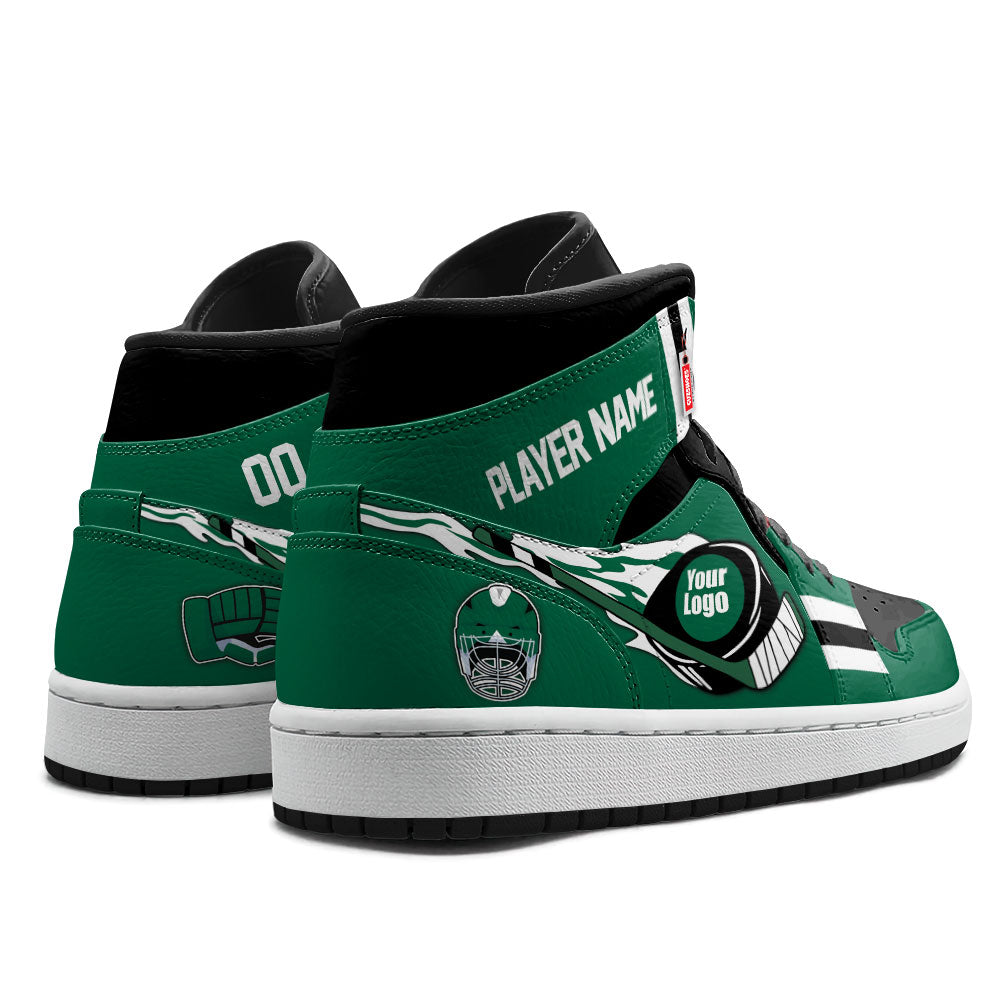Dallas Hockey J1s Sneakers Personalized Your Teamcuztomshoes.com