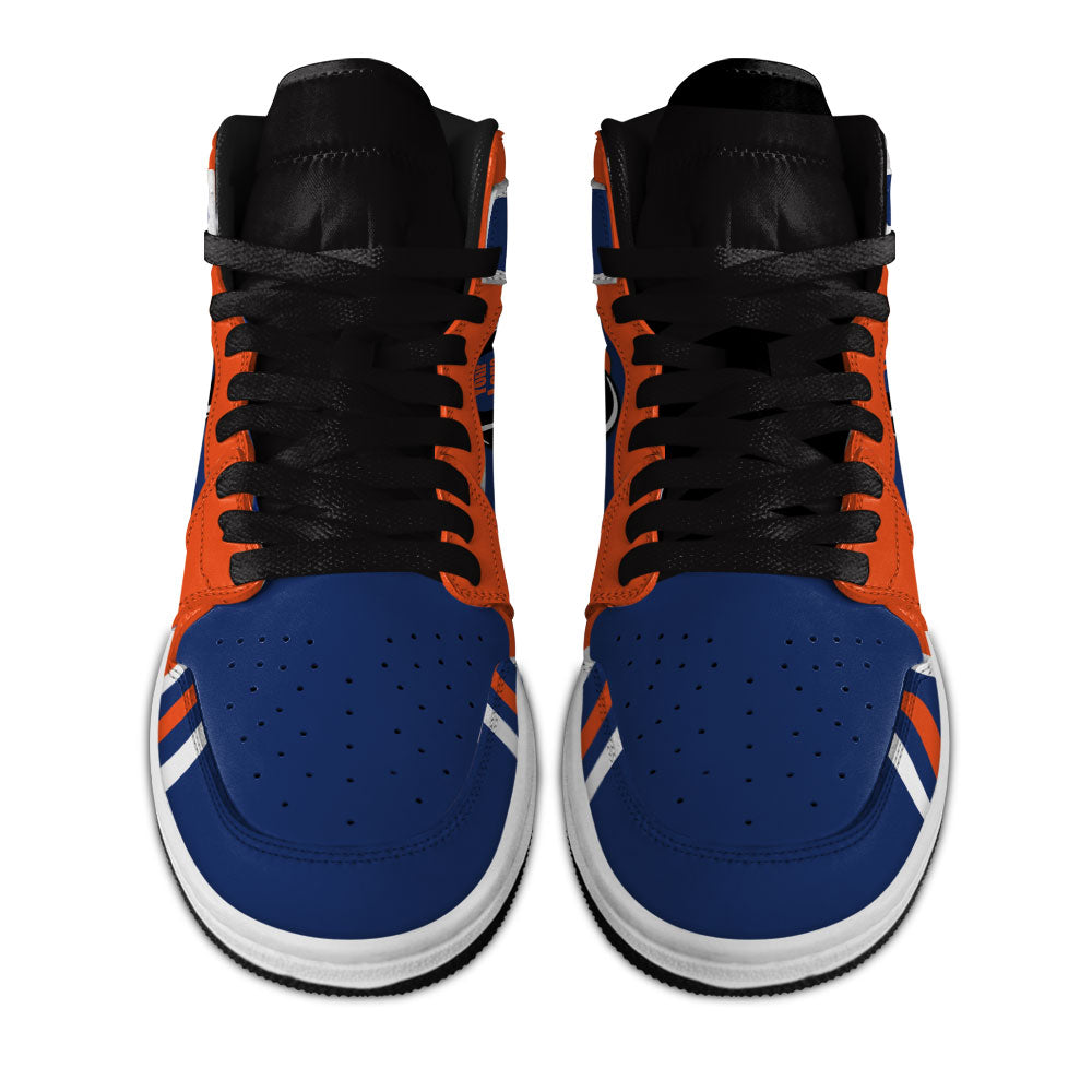 Edmonton Hockey J1s Sneakers Personalized Your Team-Cuztomshoes