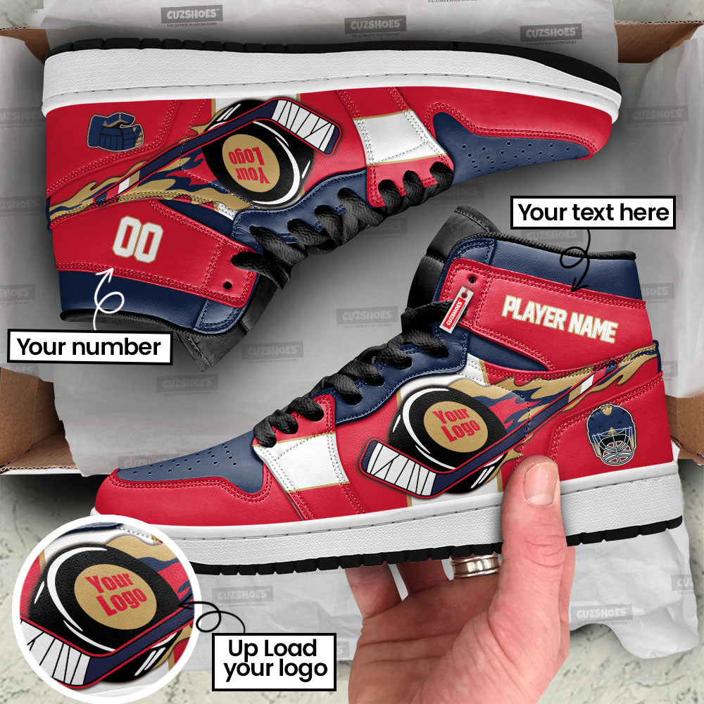Florida Hockey J1s Sneakers Personalized Your Team-Cuztomshoes