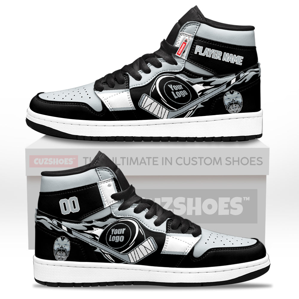 Los Angeles Hockey J1s Sneakers Personalized Your Teamcuztomshoes.com